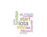 Emacs Lisp: The iota function for number ranges in Emacs Lisp