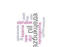 Emacs Lisp: Azбukцeдa or azbukceda is a new mixture of cyrillic and latin alphabet as used in Bosnia and Herzegovina.