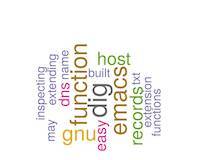 Emacs Lisp: dig-txt and dig-txt-short as small extensions `dig` function